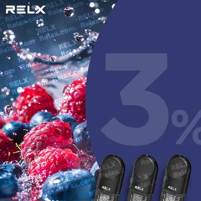 RELX煙彈六代 悅刻原裝正品（藍莓覆盆子）3入